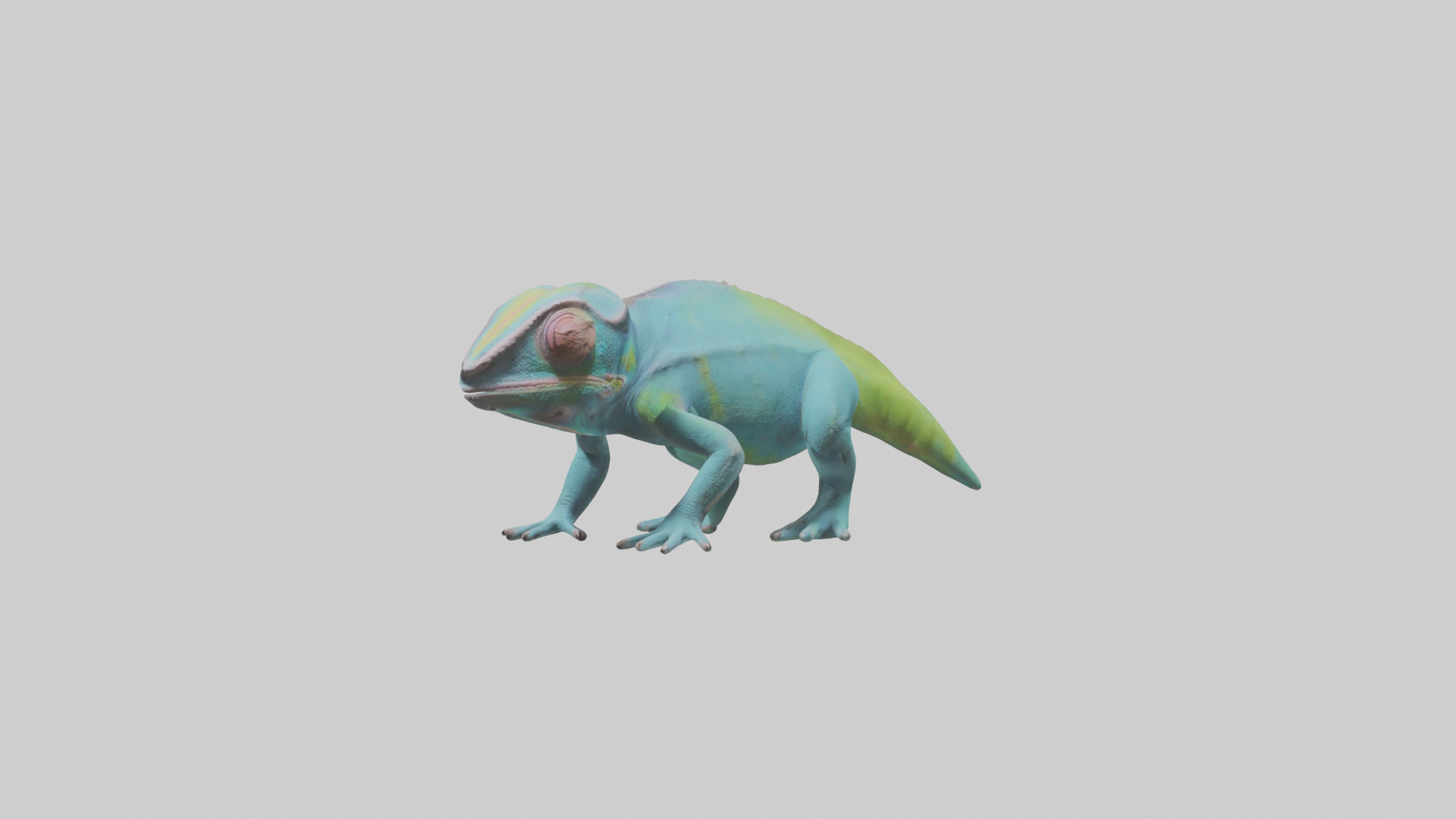 Chameleon blending in model 3D model_1