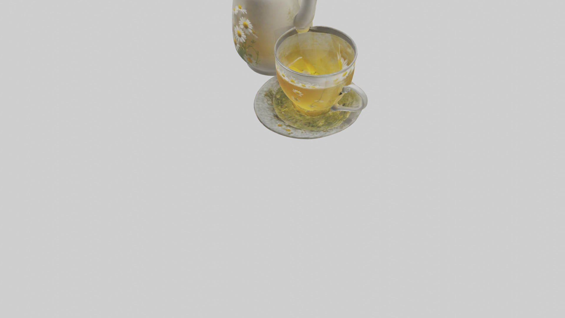 Chamomile tea model 3D model_5