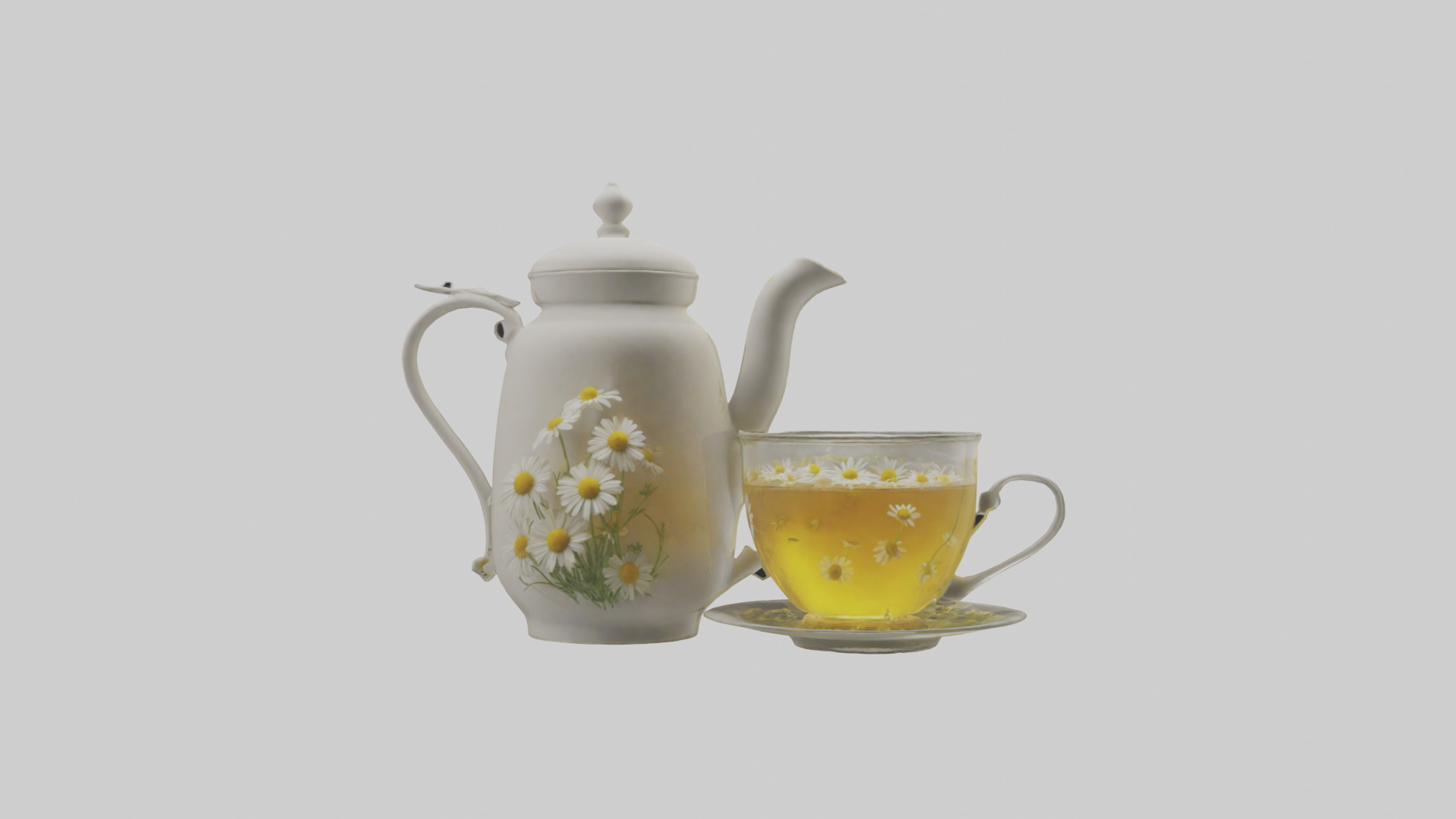 Chamomile tea model 3D model_9