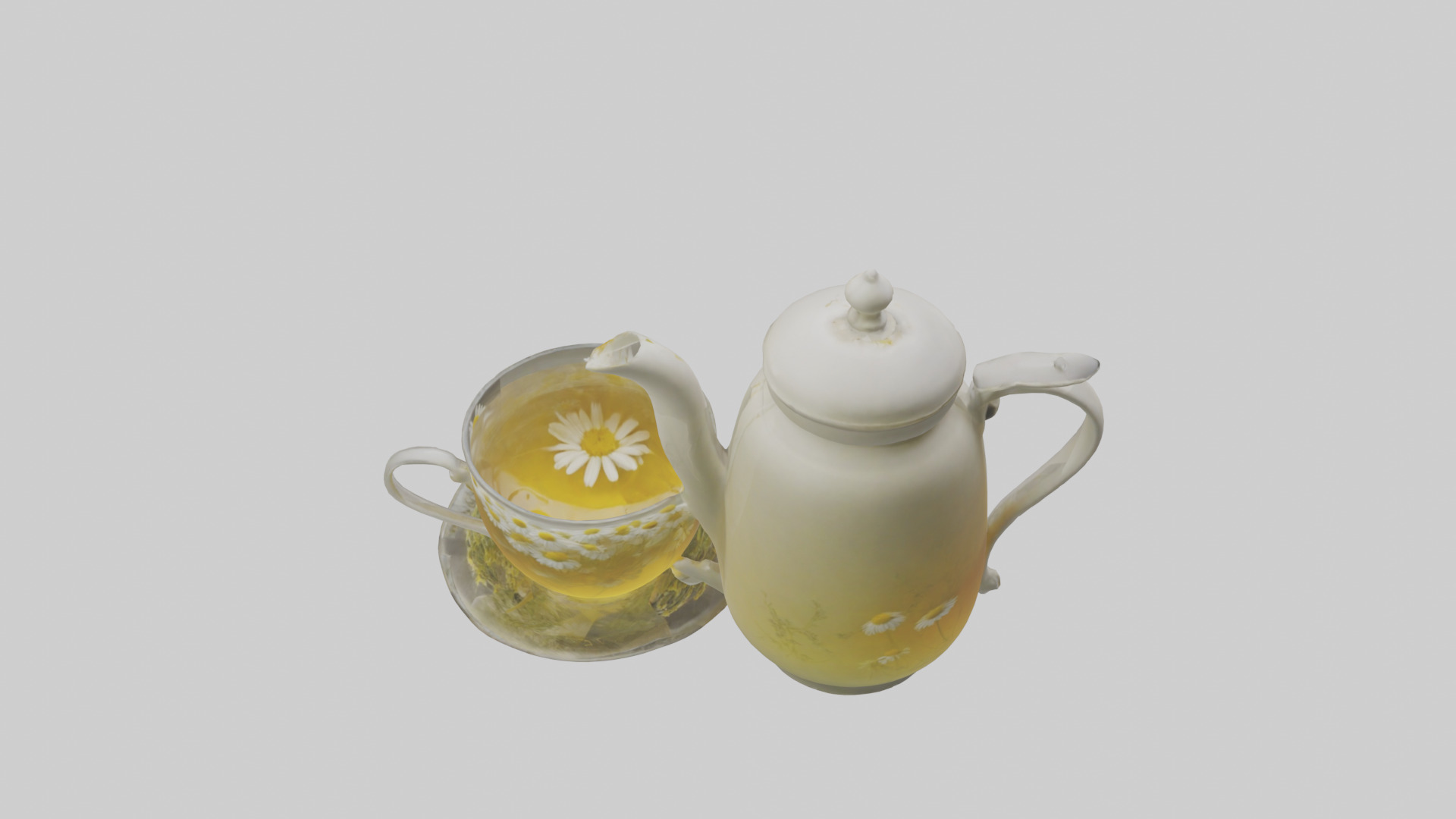 Chamomile tea model 3D model_15
