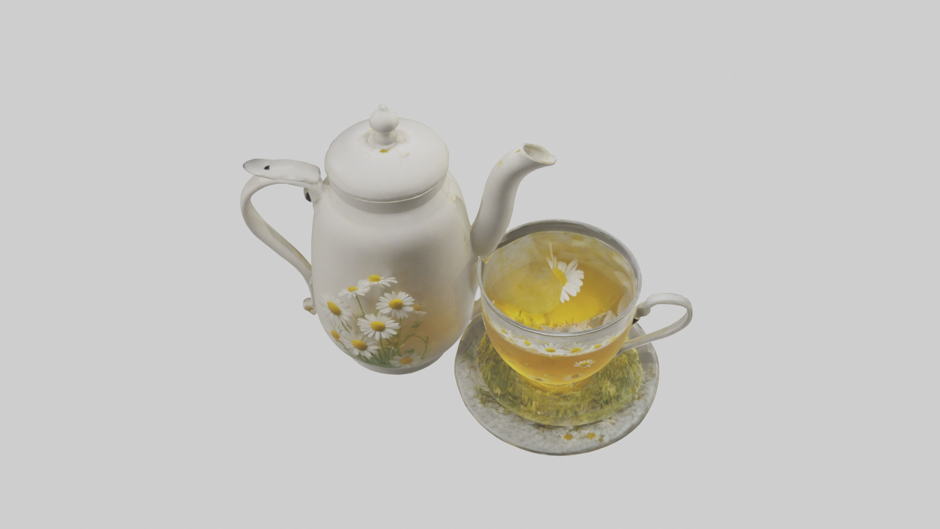 Chamomile tea model 3D model_16
