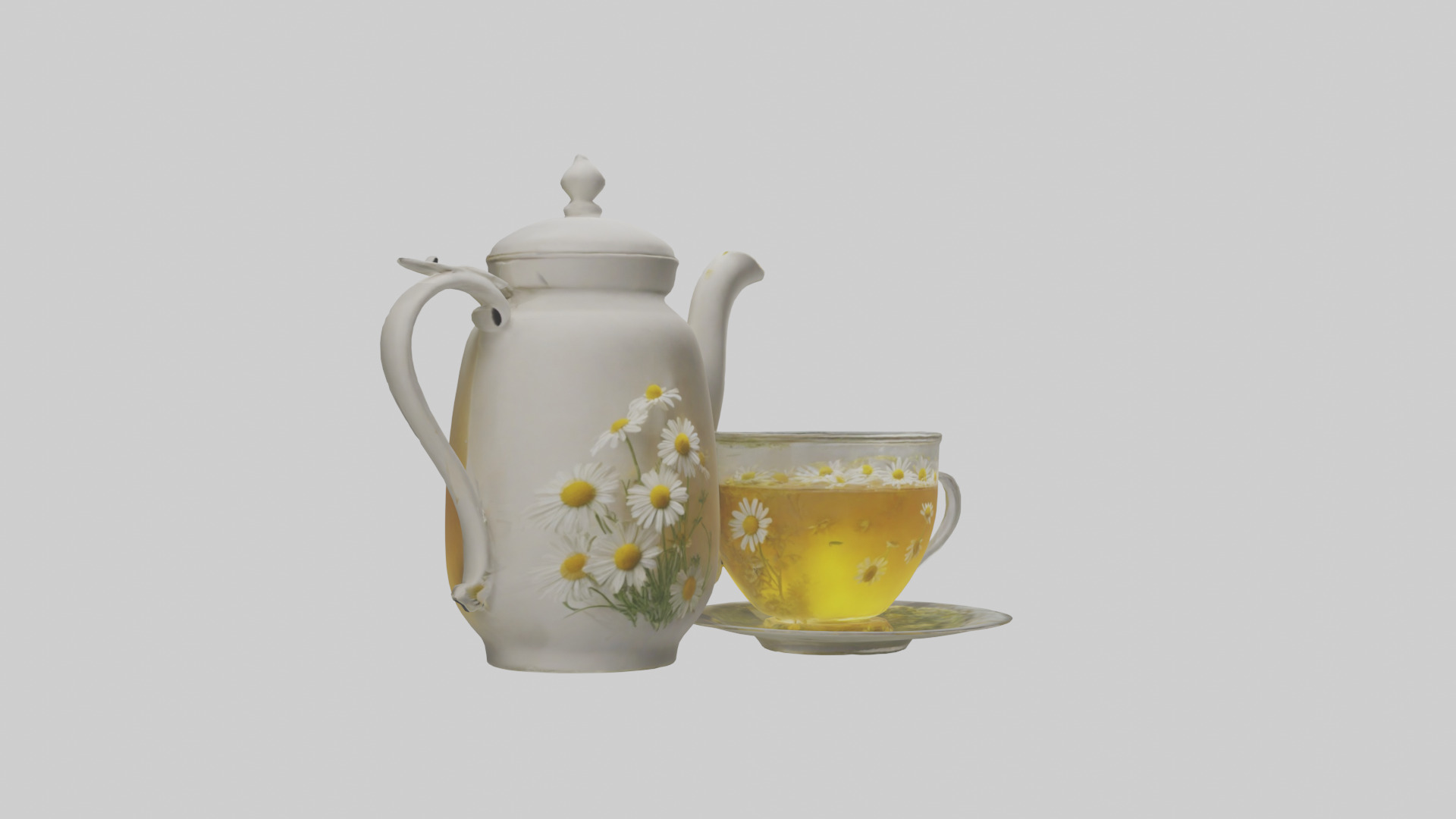 Chamomile tea model 3D model_7