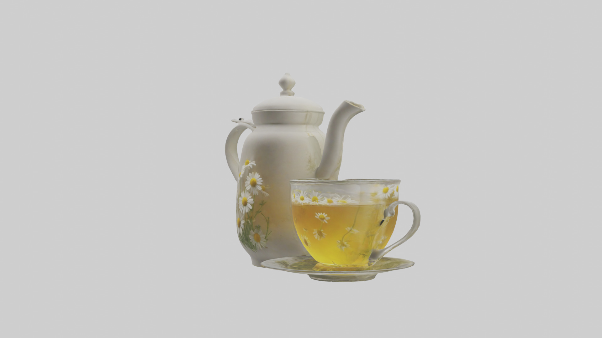 Chamomile tea model 3D model_10