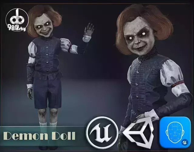 Demon Doll Low-poly 3D model