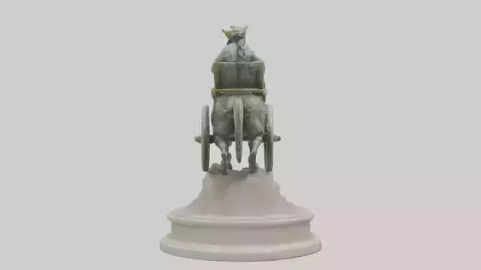 Chariot race statue model