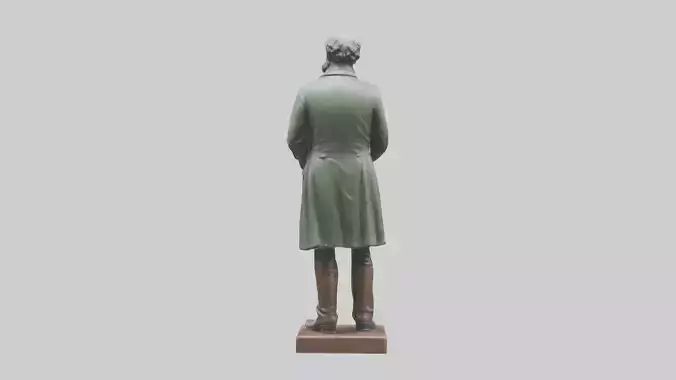 Charles Dickens statue model
