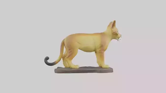 Chausie Cat statue model