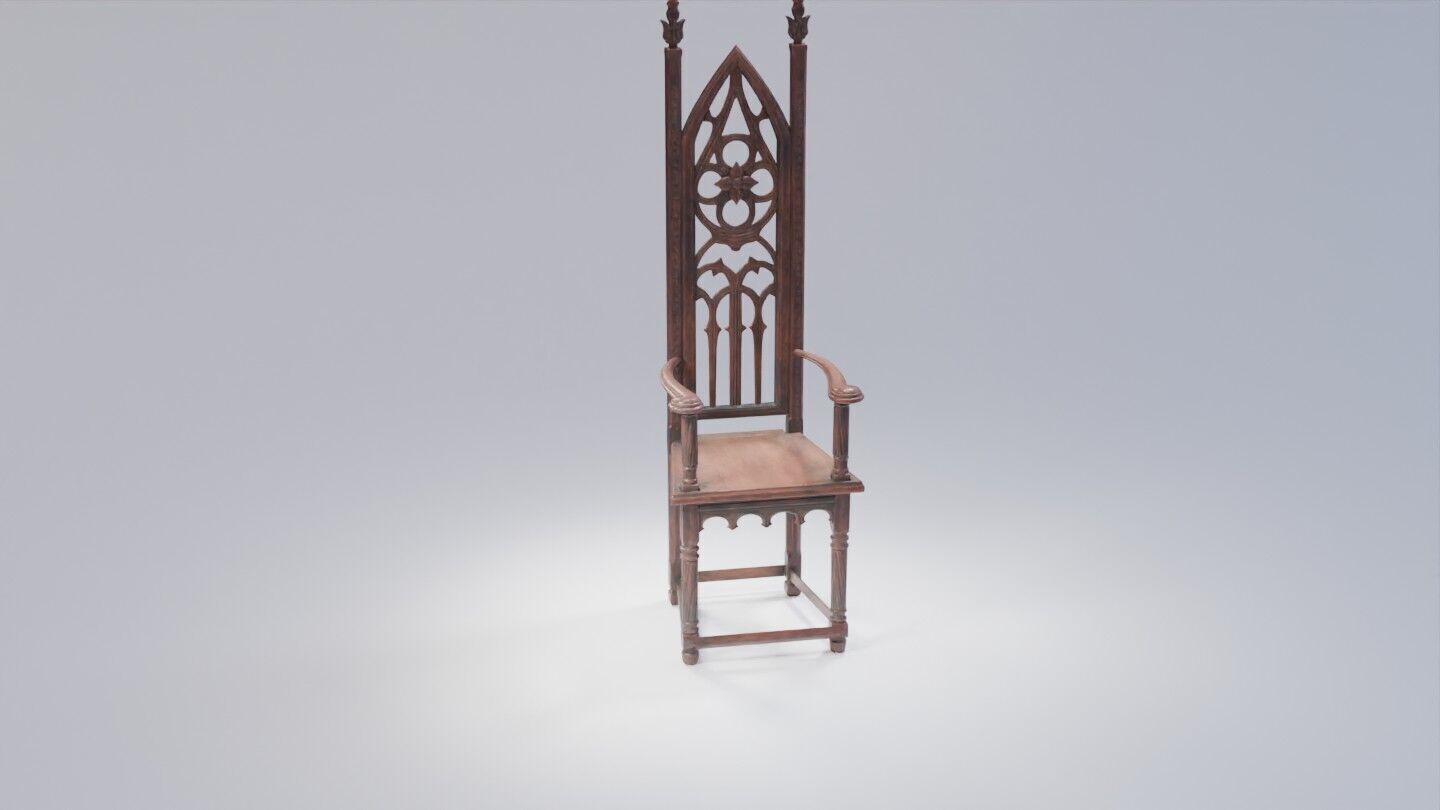 Chair and Stool 3D Model Pack Realistic and Optimized Assets Low-poly 3D model_21