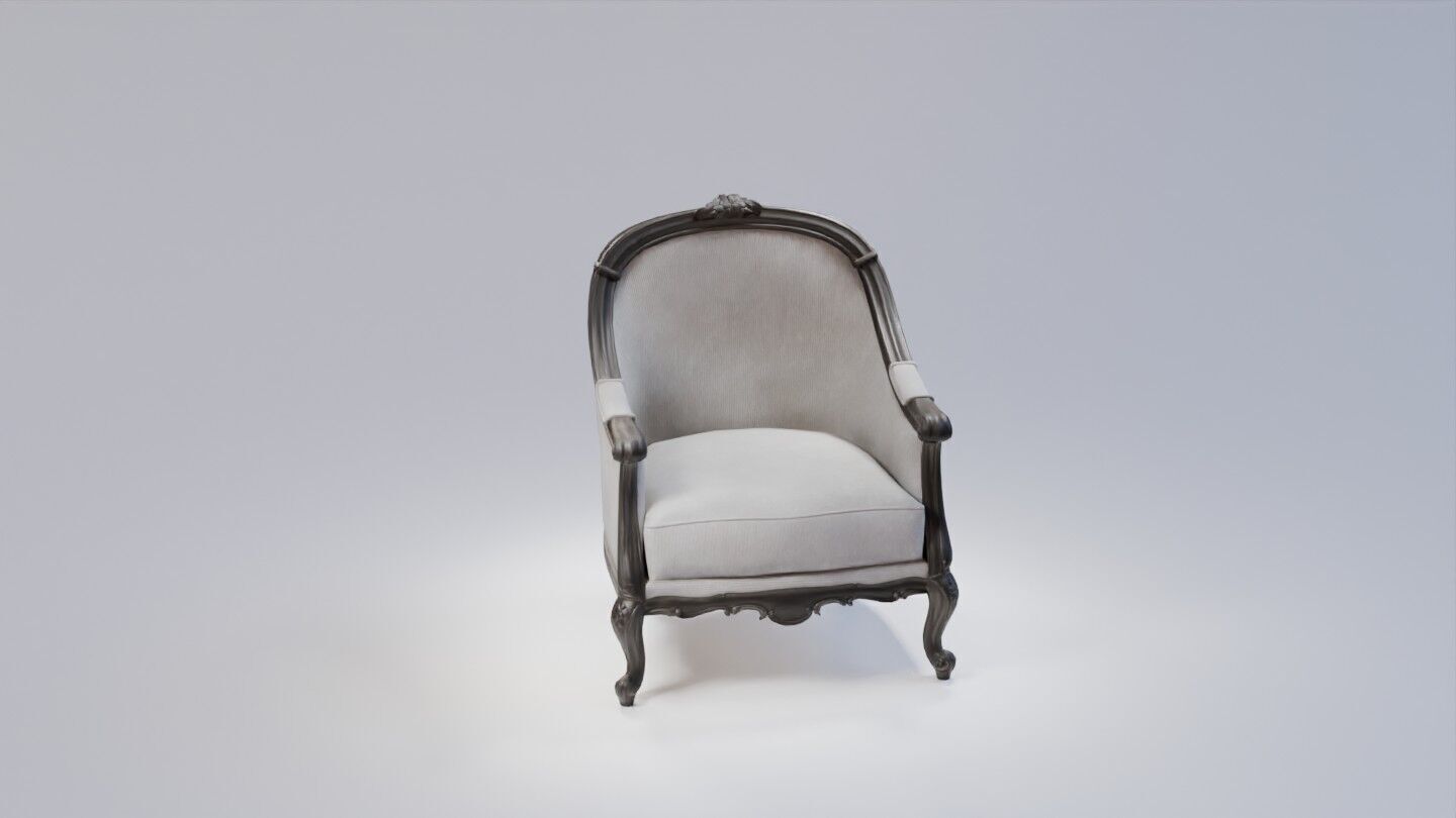 Chair and Stool 3D Model Pack Realistic and Optimized Assets Low-poly 3D model_7