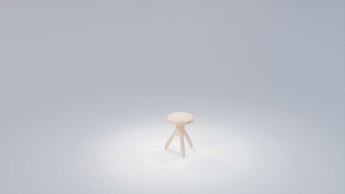 Chair and Stool 3D Model Pack Realistic and Optimized Assets Low-poly 3D model_15