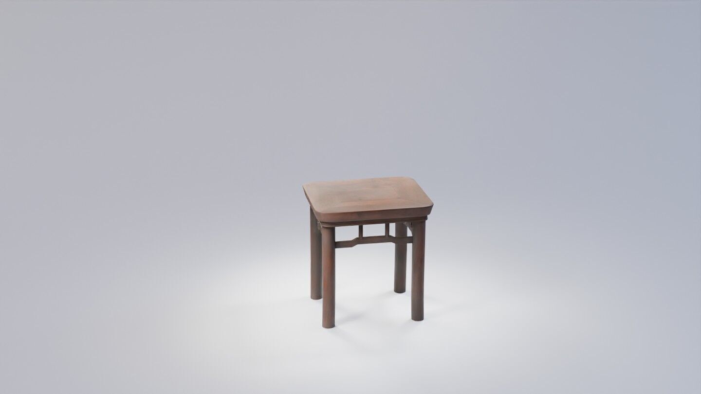 Chair and Stool 3D Model Pack Realistic and Optimized Assets Low-poly 3D model_24