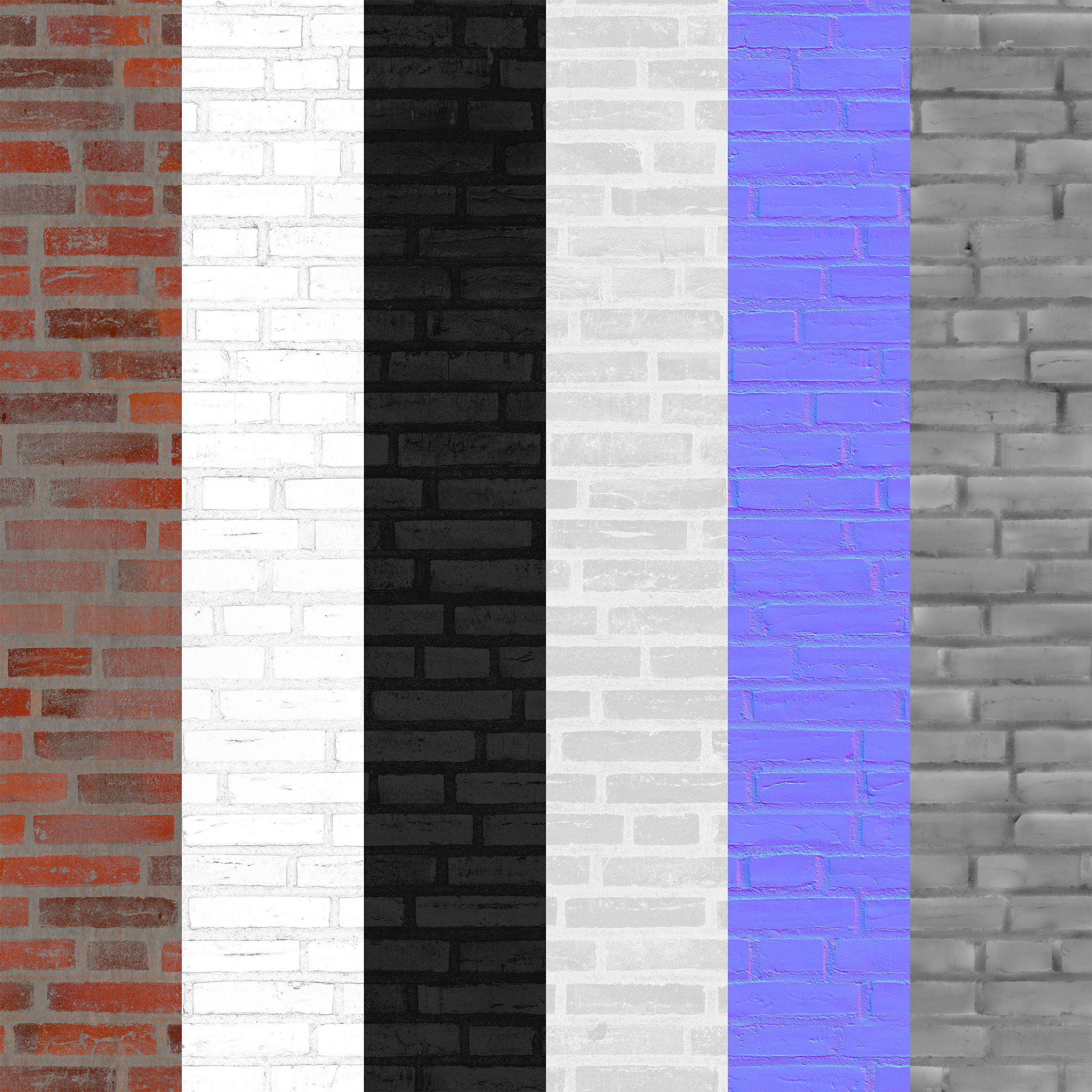 Brick 18 pbr 4k png seamless 4k Texture_6