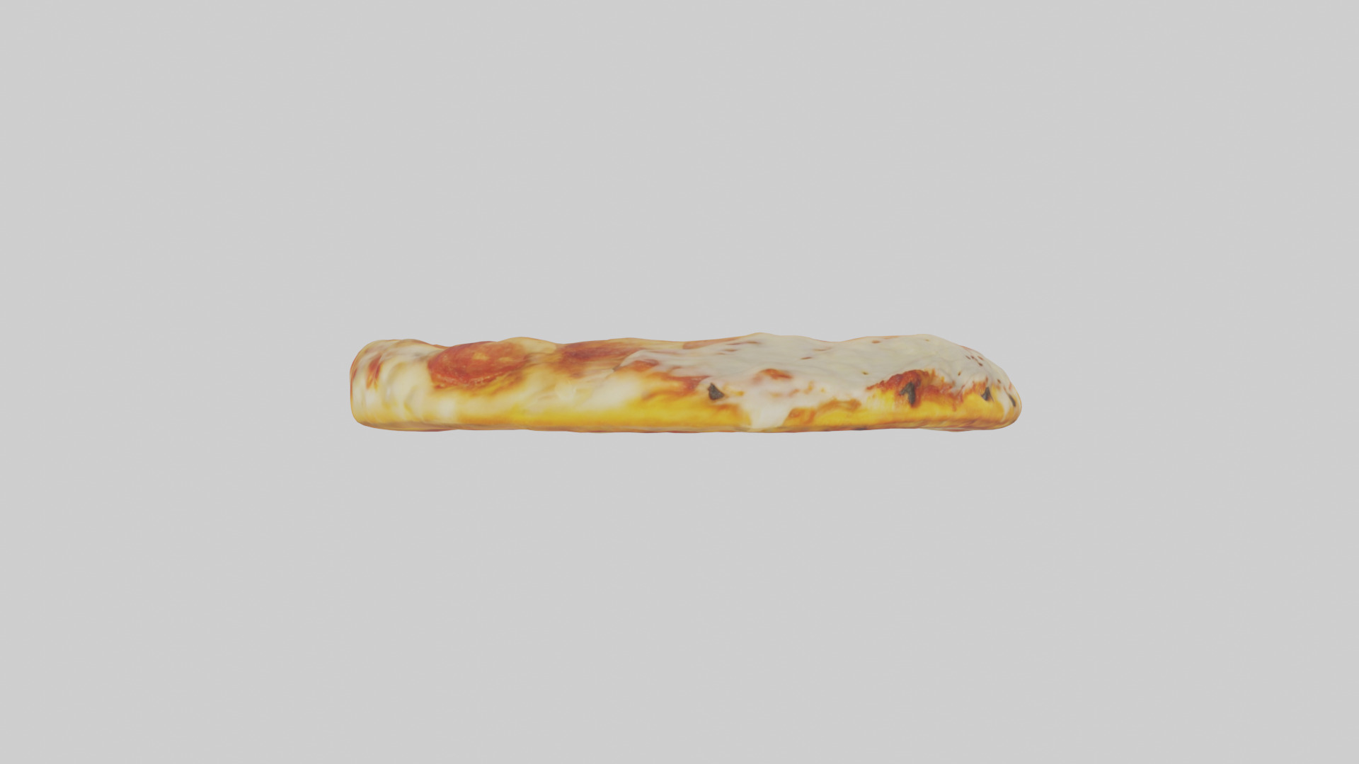 Cheese pizza model 3D model_11