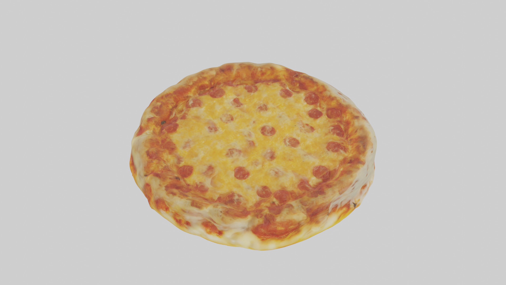 Cheese pizza model 3D model_18