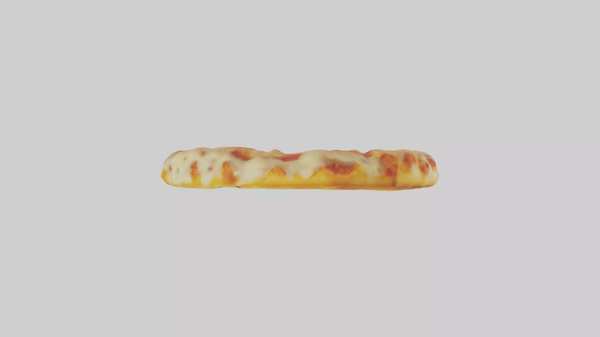 Cheese pizza model 3D model_0