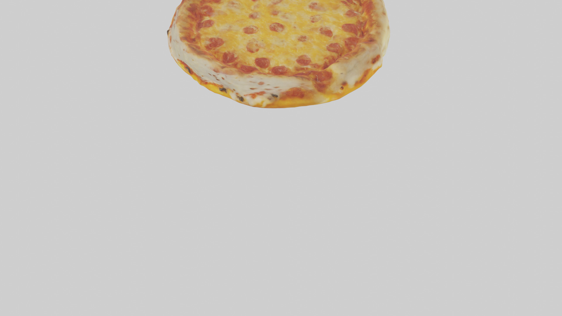 Cheese pizza model 3D model_5