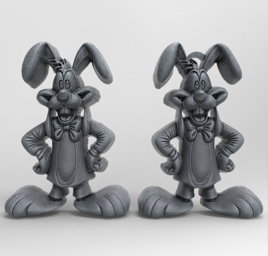 Goofy Bunny Easter Decor STL File for 3D Printing 3D print model_2