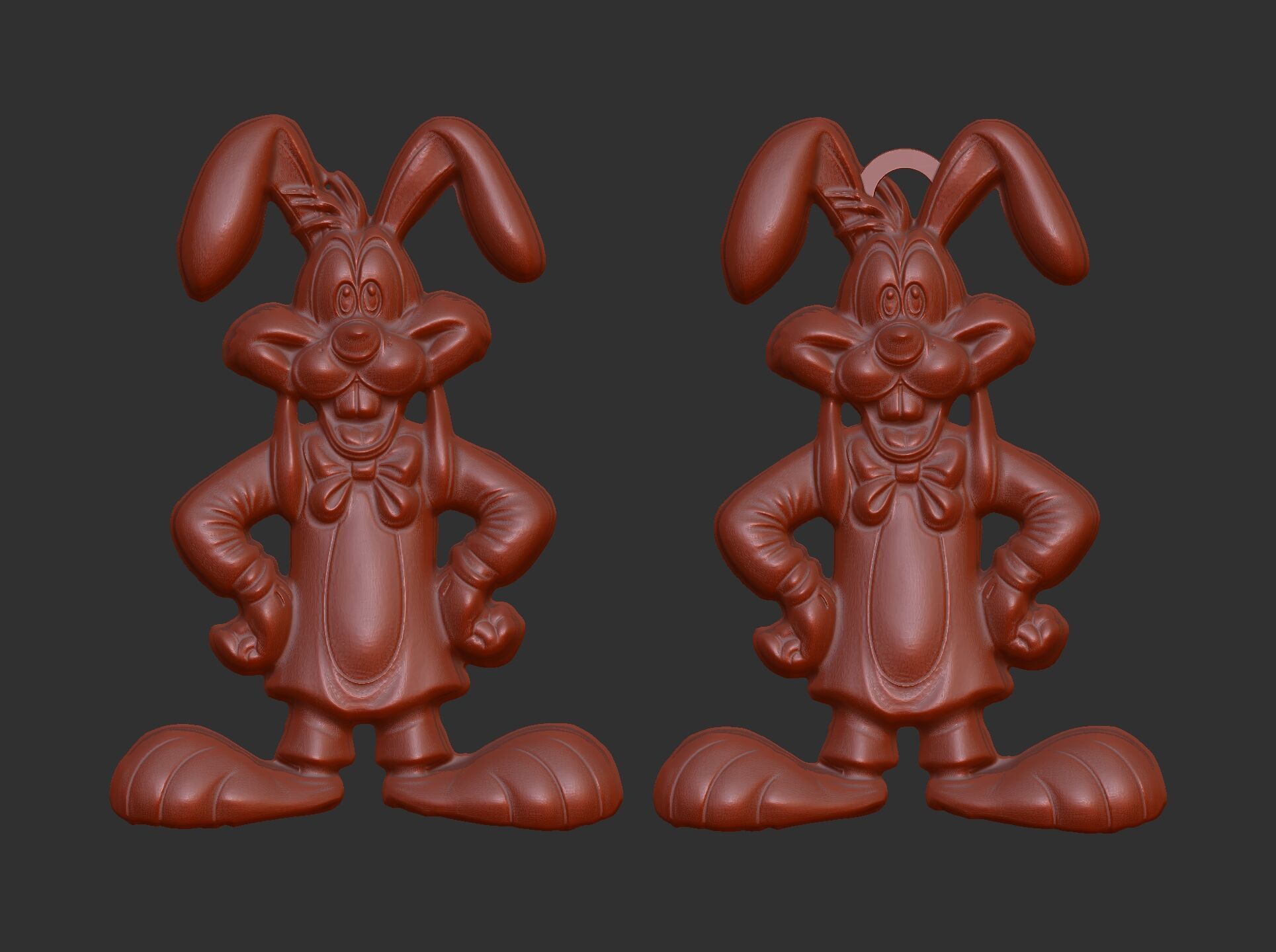 Goofy Bunny Easter Decor STL File for 3D Printing 3D print model_19