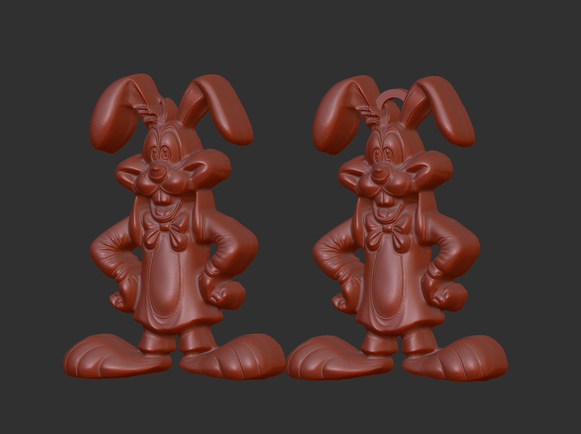 Goofy Bunny Easter Decor STL File for 3D Printing 3D print model_8