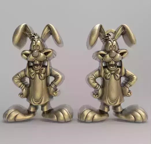 Goofy Bunny Easter Decor STL File for 3D Printing 