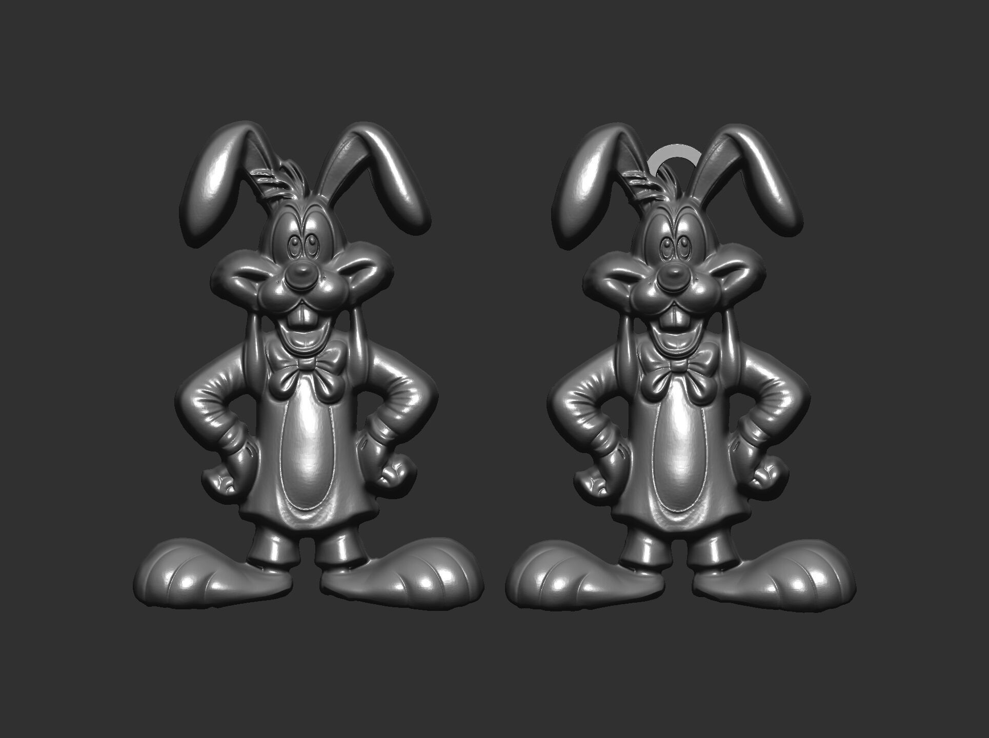 Goofy Bunny Easter Decor STL File for 3D Printing 3D print model_20