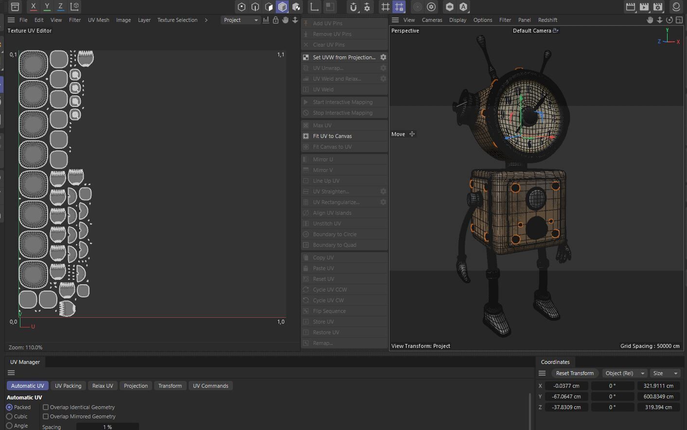 Old Alarm Robot Low-poly 3D model_21