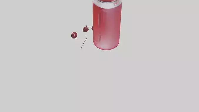 Cherry soda model 3D model 4