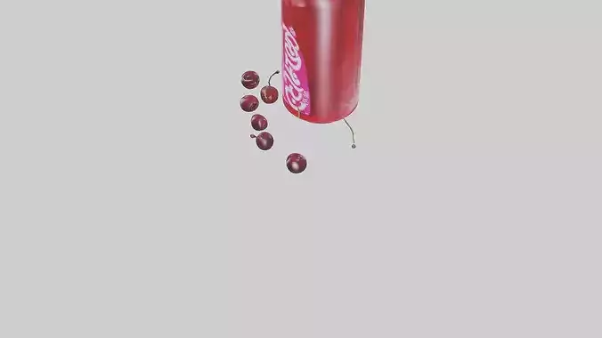 Cherry soda model 3D model 6