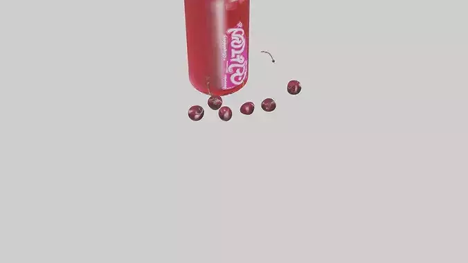 Cherry soda model 3D model 7