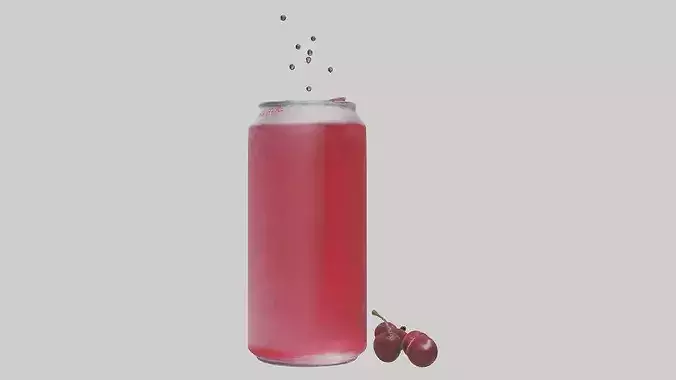Cherry soda model 3D model 3