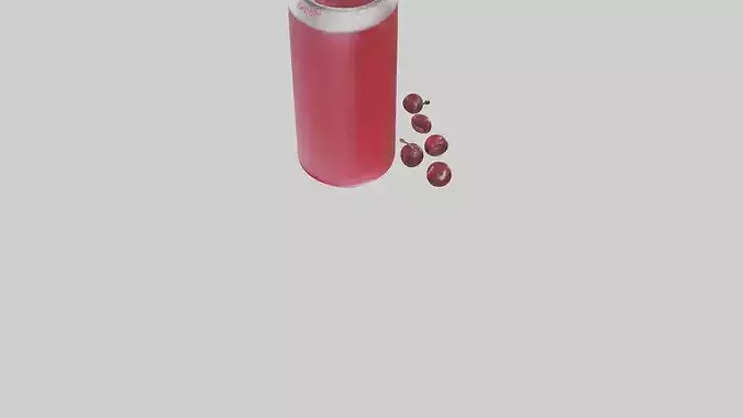 Cherry soda model 3D model 5
