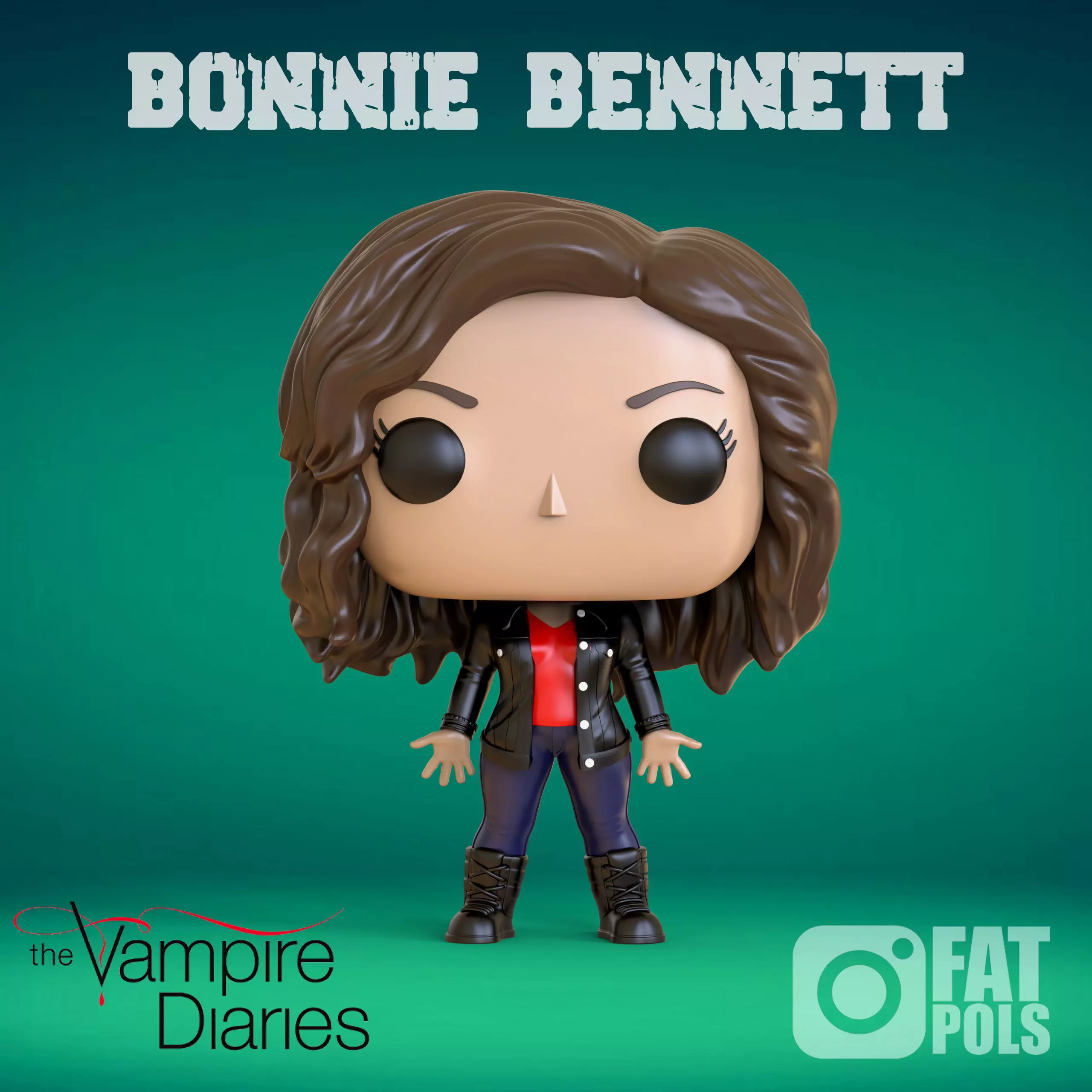 BONNIE BENNETT - VAMPIRE DIARIES - CUSTOM POP 3D print model_0