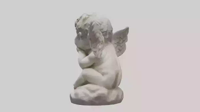 Cherub statue model 3D model