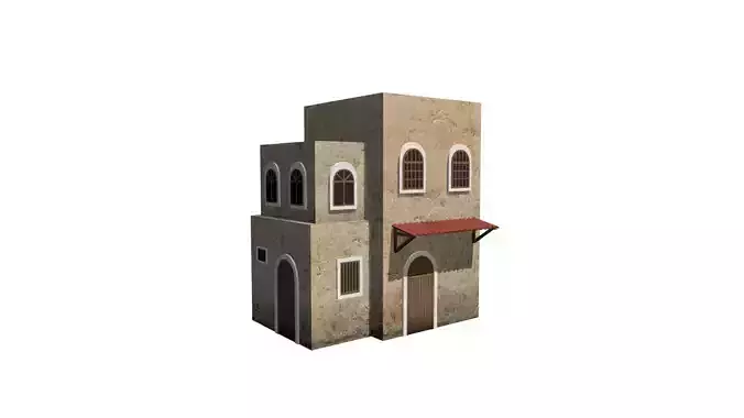 Middle Eastern Style Building - PBR Game Ready