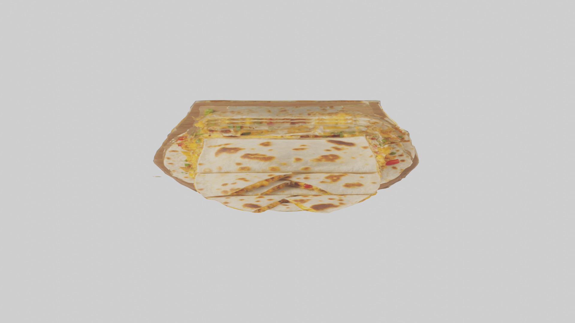 Chicken and cheese quesadilla model 3D model_14