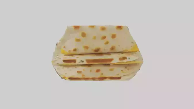 Chicken and cheese quesadilla model