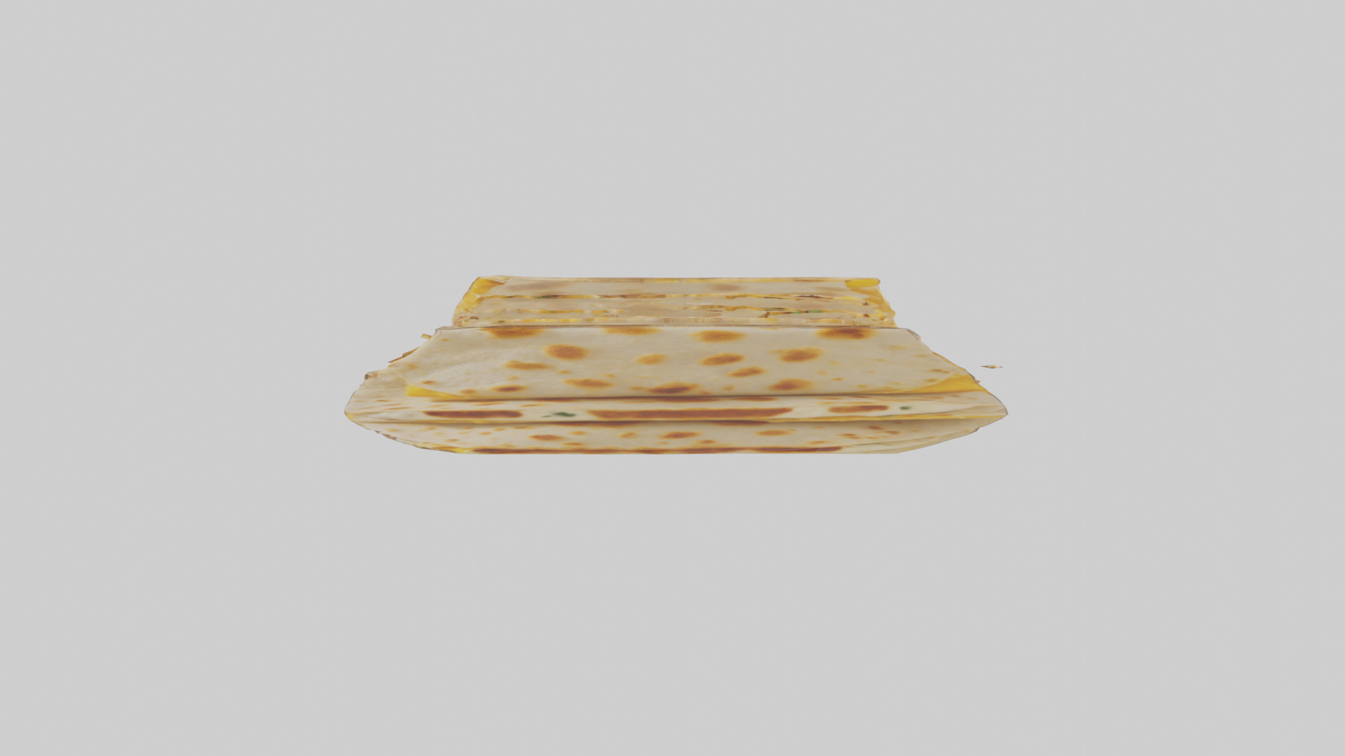 Chicken and cheese quesadilla model 3D model_15