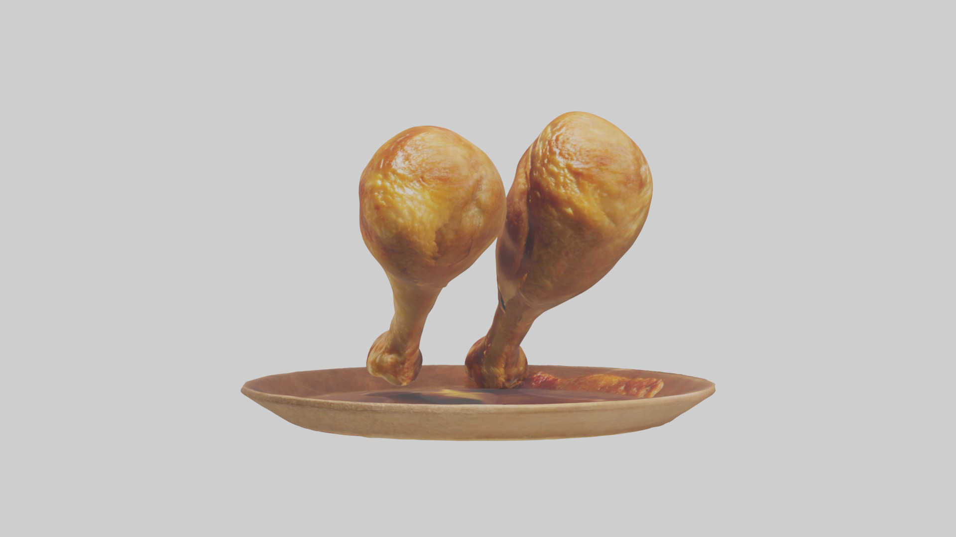 Chicken drumsticks model 3D model_10