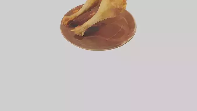 Chicken drumsticks model 3D model 7