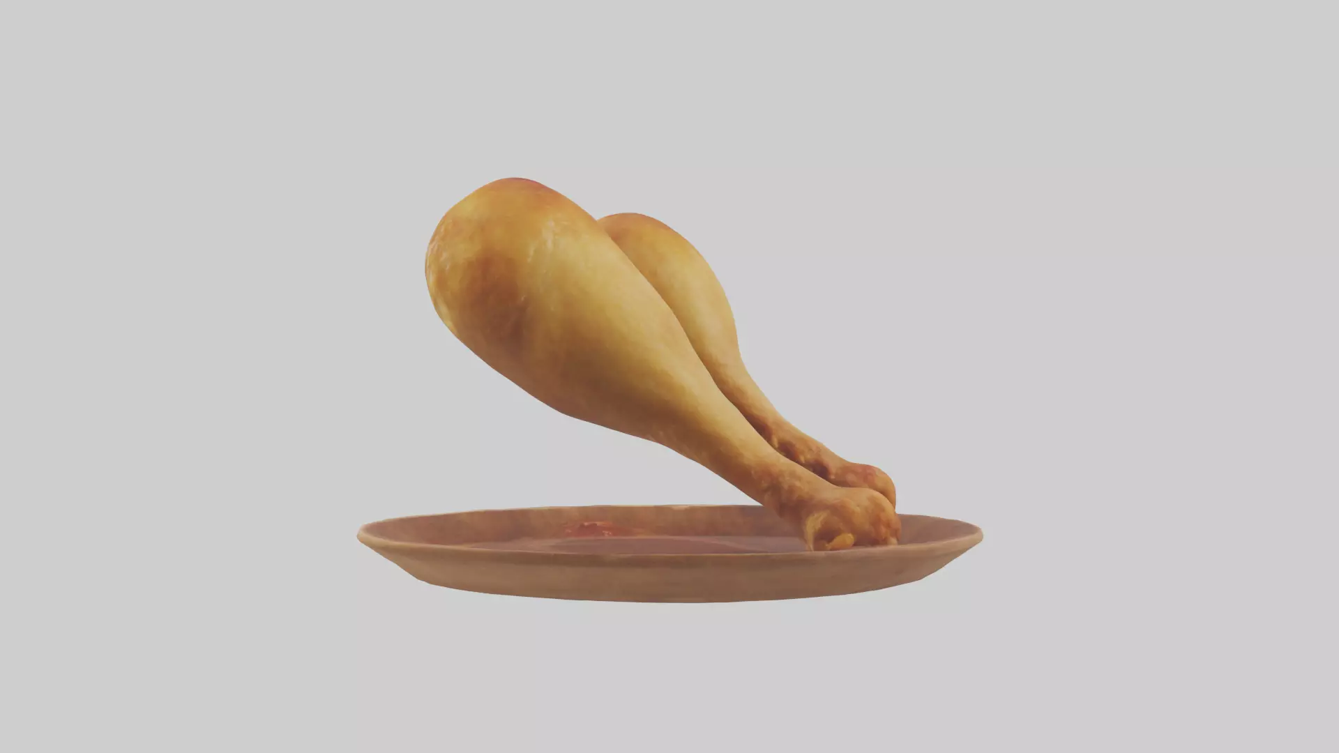 Chicken drumsticks model 3D model_0