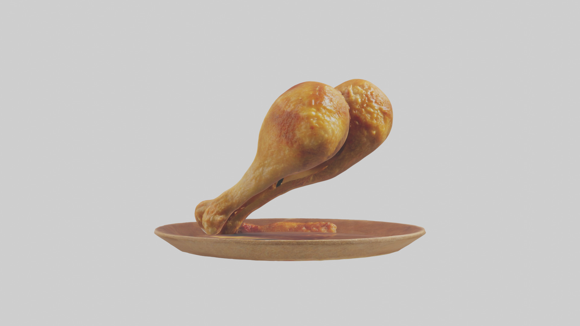 Chicken drumsticks model 3D model_9