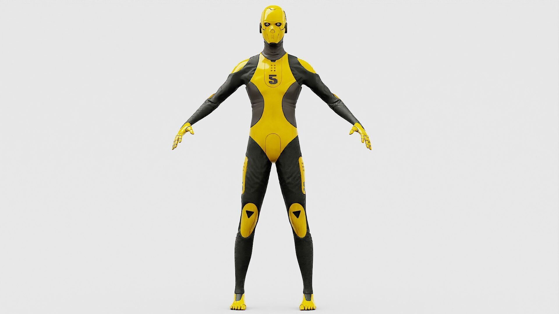 ROB-MECHA D  Rigged for Unreal Engine - Unity - MIXAMO 3D model_30