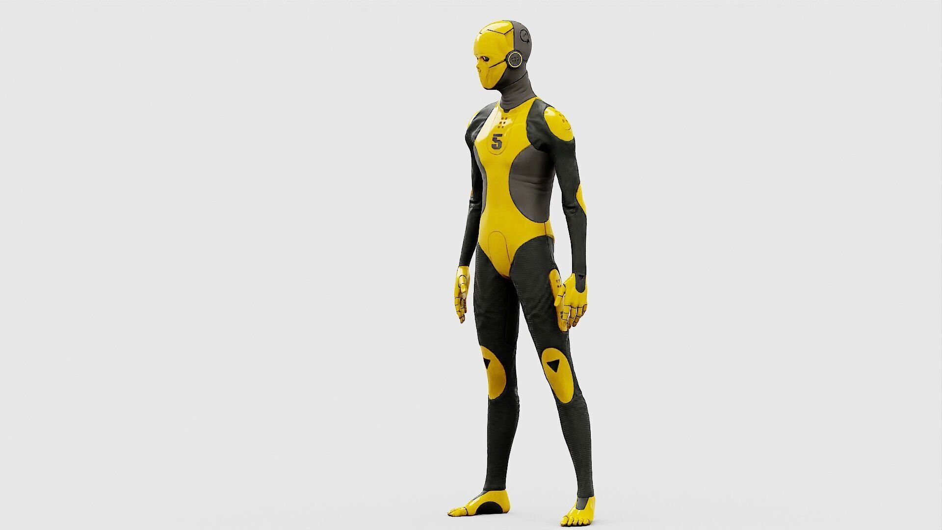 ROB-MECHA D  Rigged for Unreal Engine - Unity - MIXAMO 3D model_8