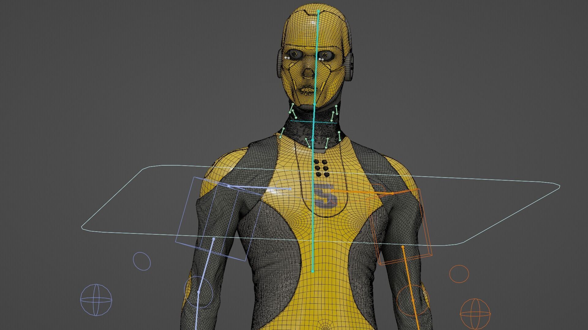 ROB-MECHA D  Rigged for Unreal Engine - Unity - MIXAMO 3D model_39