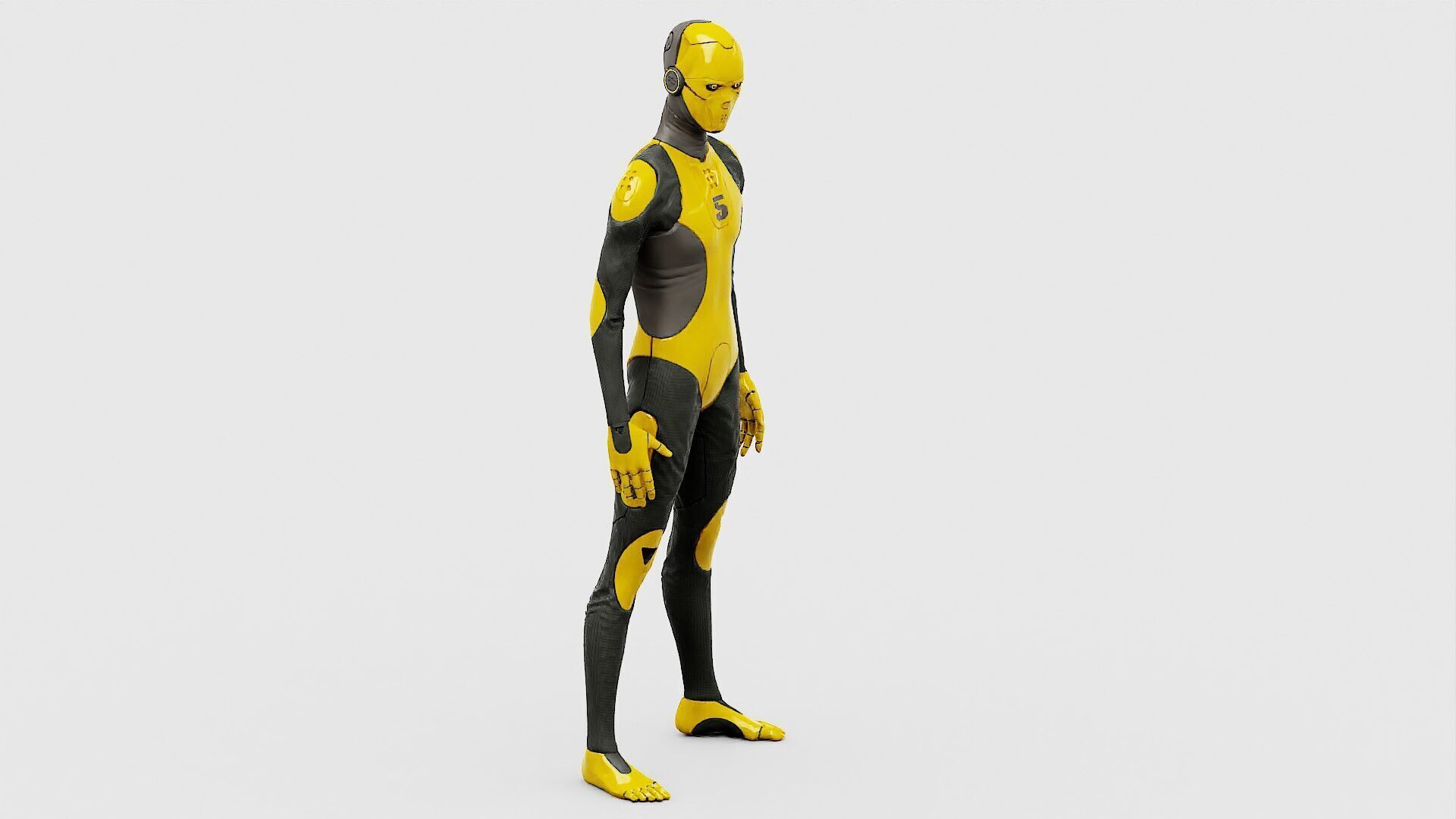 ROB-MECHA D  Rigged for Unreal Engine - Unity - MIXAMO 3D model_20