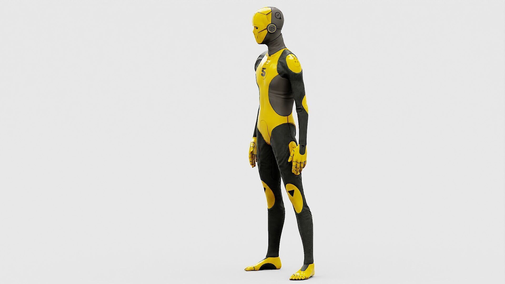 ROB-MECHA D  Rigged for Unreal Engine - Unity - MIXAMO 3D model_9