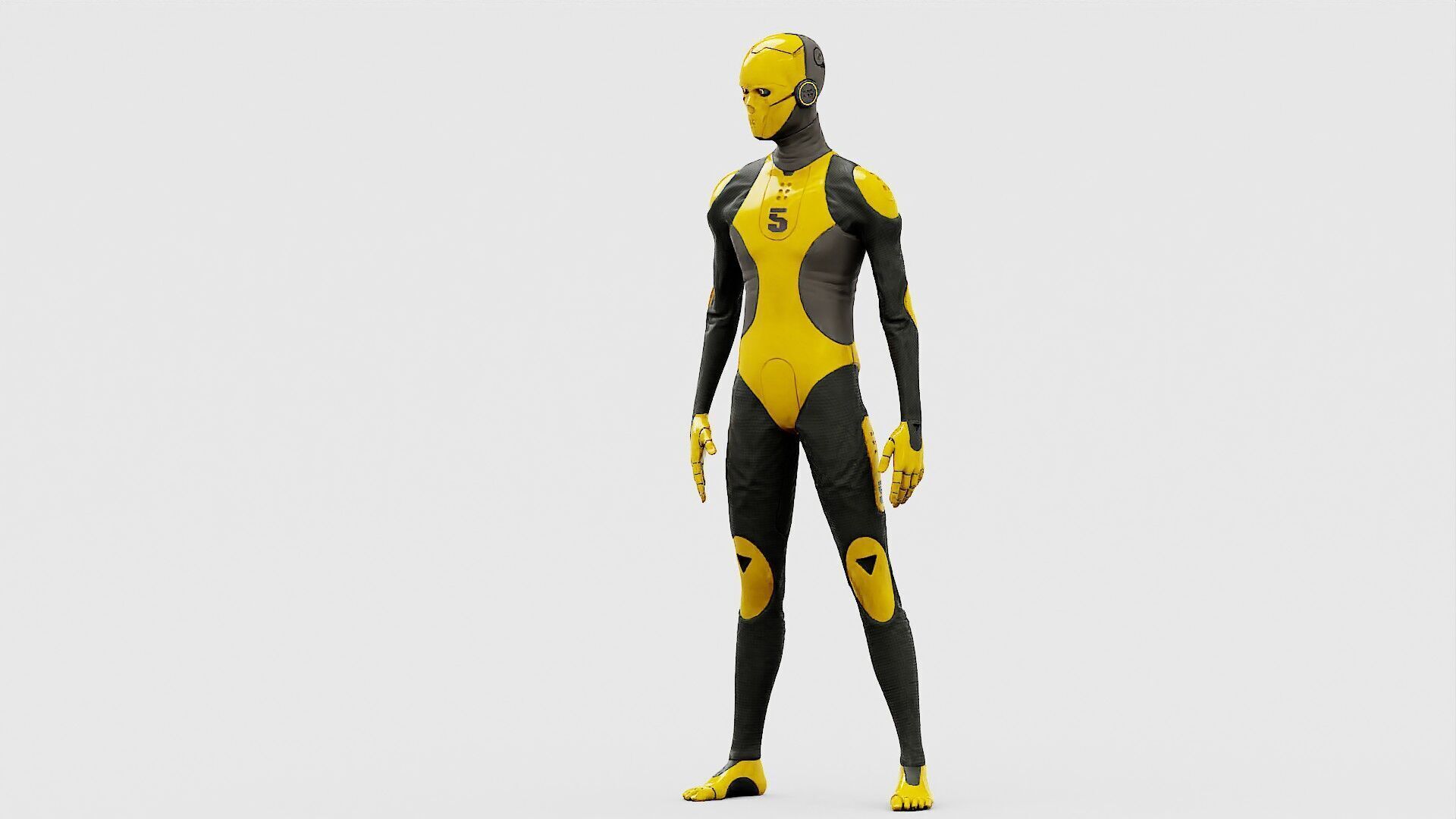 ROB-MECHA D  Rigged for Unreal Engine - Unity - MIXAMO 3D model_7