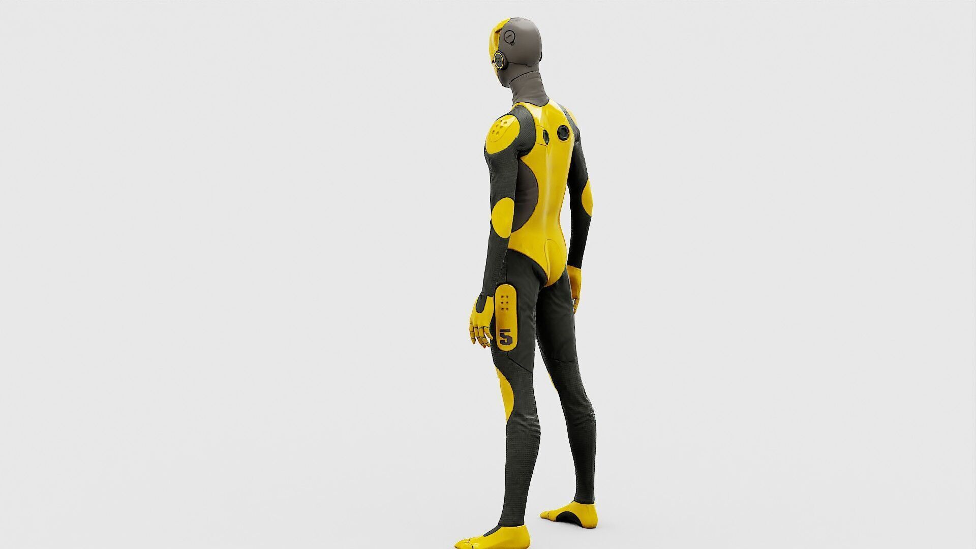 ROB-MECHA D  Rigged for Unreal Engine - Unity - MIXAMO 3D model_13