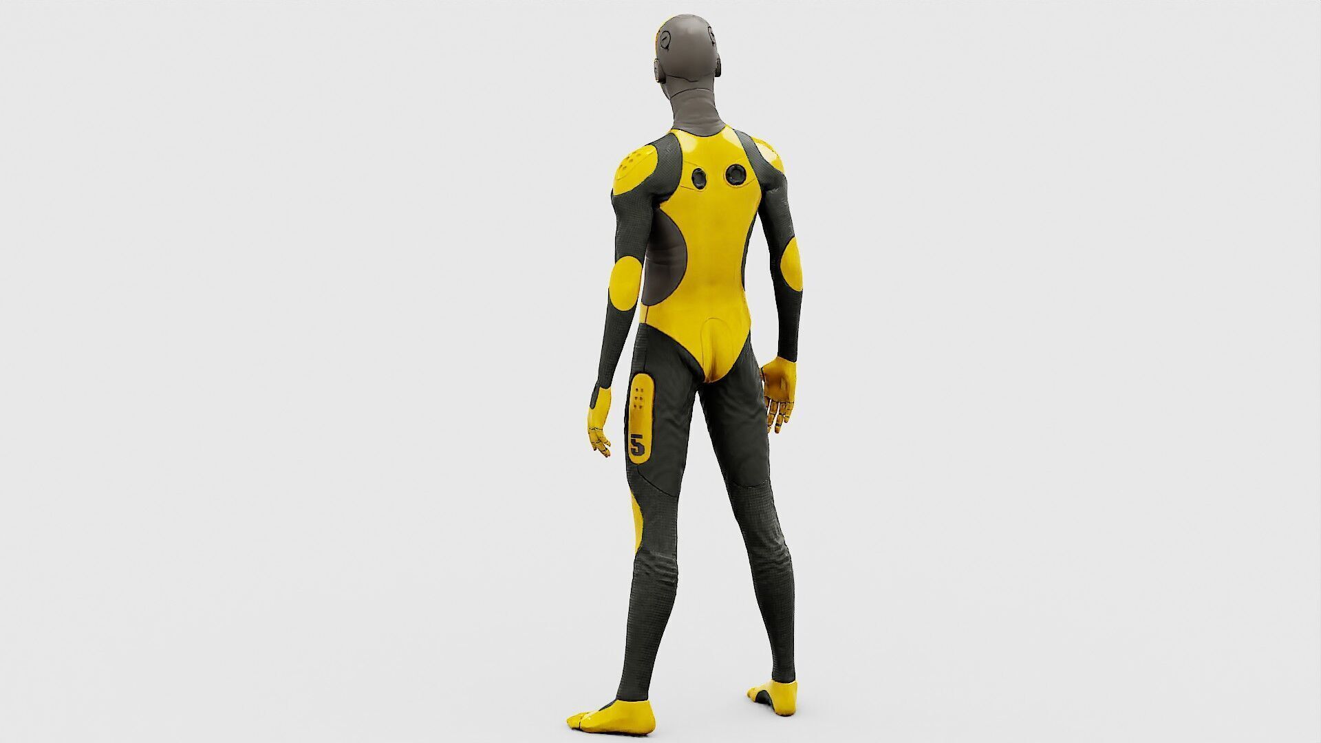 ROB-MECHA D  Rigged for Unreal Engine - Unity - MIXAMO 3D model_14