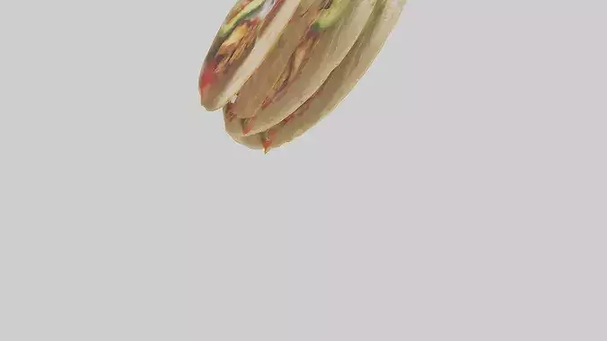 Chicken tacos model 3D model 4